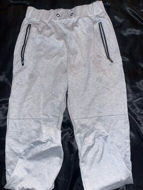 Kids Light Gray Jogger Sweatpants - Comfortable Everyday Fit